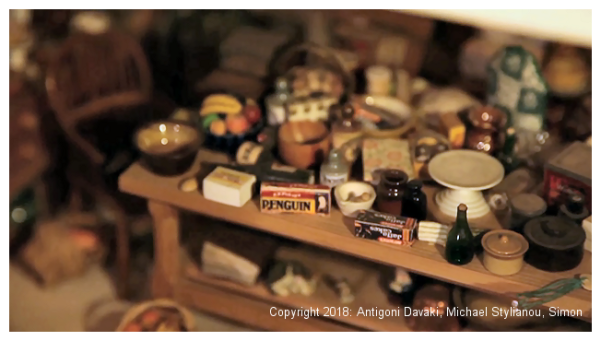 Kristin Baybars - dollhouse interior detail - kitchen table