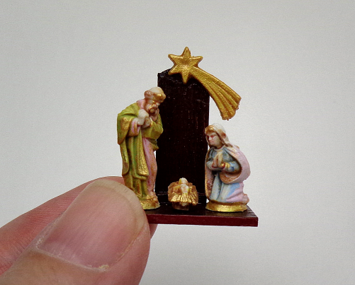 dollhouse miniature nativity set